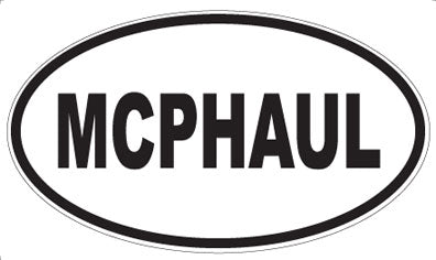MCPHAUL - Oval Sticker