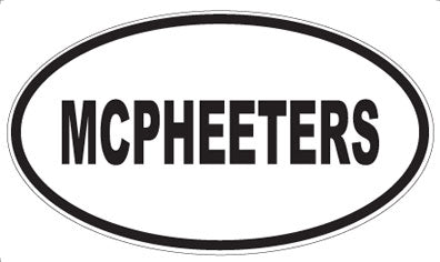 MCPHEETERS - Oval Magnet