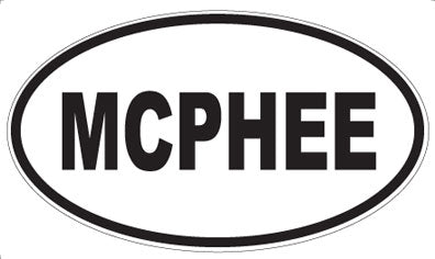 MCPHEE - Oval Magnet