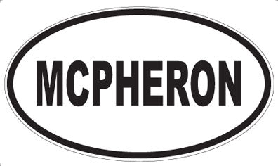 MCPHERON - Oval Sticker