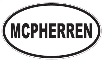 MCPHERREN - Oval Sticker