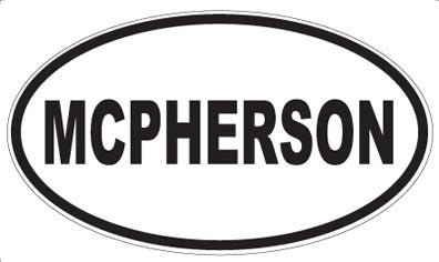 MCPHERSON - Oval Sticker