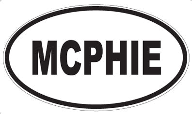 MCPHIE - Oval Sticker