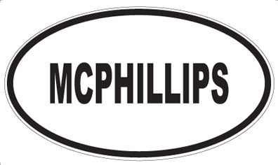 MCPHILLIPS - Oval Magnet