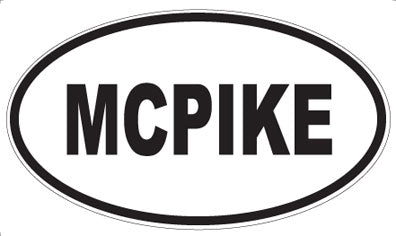 MCPIKE - Oval Sticker