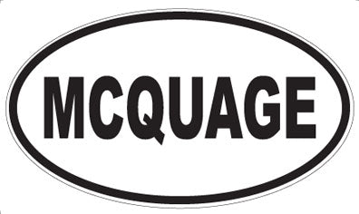 MCQUAGE - Oval Magnet