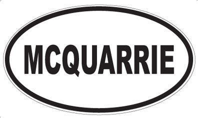 MCQUARRIE - Oval Magnet