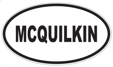 MCQUILKIN - Oval Sticker