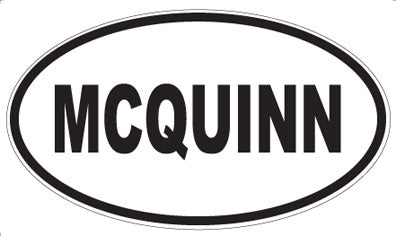 MCQUINN - Oval Sticker