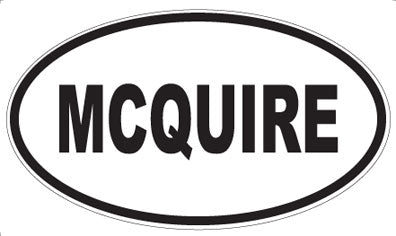 MCQUIRE - Oval Magnet