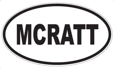 MCRATT - Oval Sticker