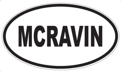MCRAVIN - Oval Sticker