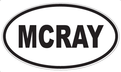 MCRAY - Oval Sticker