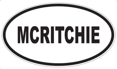 MCRITCHIE - Oval Magnet
