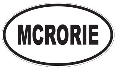 MCRORIE - Oval Magnet