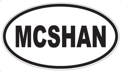 MCSHAN - Oval Sticker