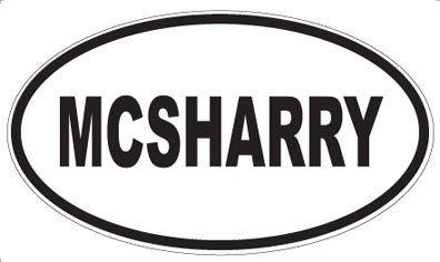 MCSHARRY - Oval Magnet