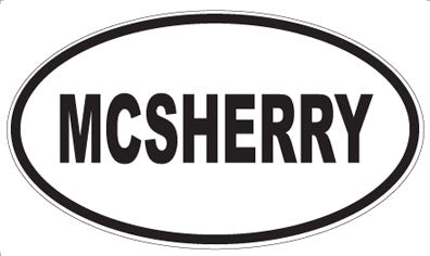 MCSHERRY - Oval Sticker
