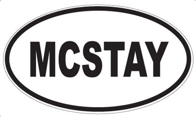 MCSTAY - Oval Sticker