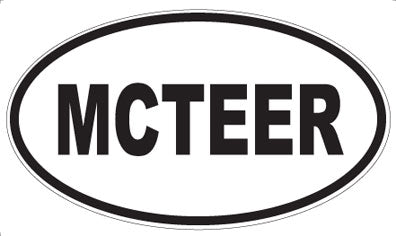 MCTEER - Oval Magnet