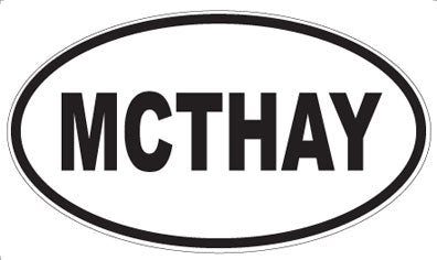 MCTHAY - Oval Sticker