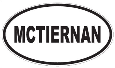 MCTIERNAN - Oval Magnet