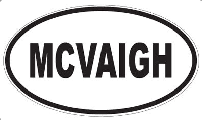 MCVAIGH - Oval Sticker