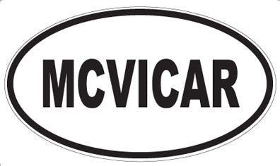 MCVICAR - Oval Magnet