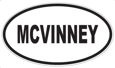 MCVINNEY - Oval Sticker