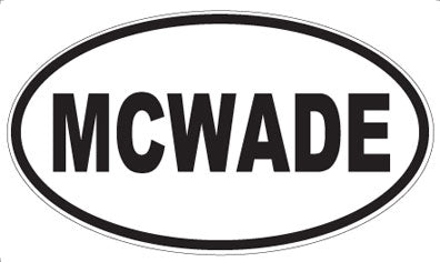 MCWADE - Oval Magnet
