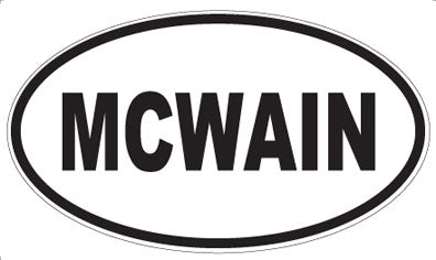 MCWAIN - Oval Magnet