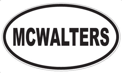 MCWALTERS - Oval Magnet