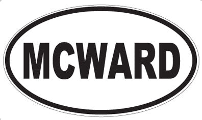 MCWARD - Oval Sticker