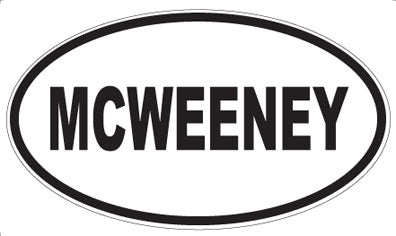MCWEENEY - Oval Sticker