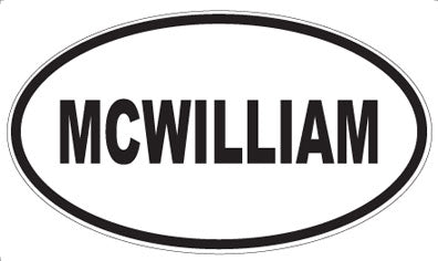 MCWILLIAM - Oval Magnet