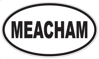MEACHAM - Oval Magnet