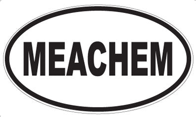 MEACHEM - Oval Sticker