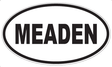 MEADEN - Oval Sticker
