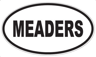 MEADERS - Oval Magnet