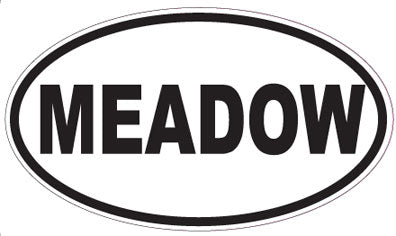 MEADOW - Oval Sticker
