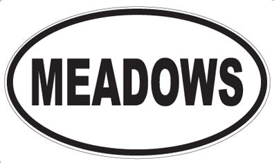 MEADOWS - Oval Sticker