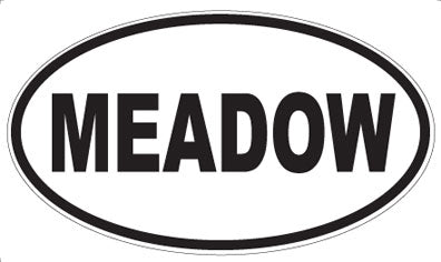 MEADOW - Oval Magnet