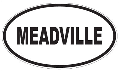 MEADVILLE - Oval Magnet