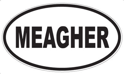 MEAGHER - Oval Sticker