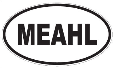 MEAHL - Oval Sticker