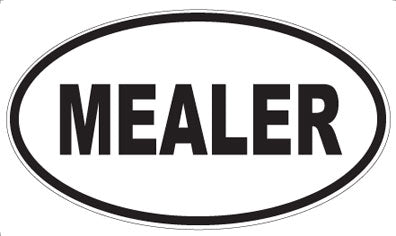 MEALER - Oval Sticker