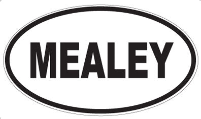 MEALEY - Oval Sticker