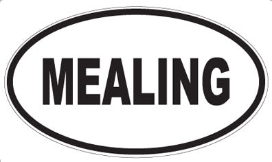 MEALING - Oval Sticker