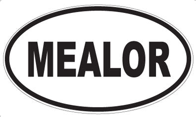 MEALOR - Oval Sticker