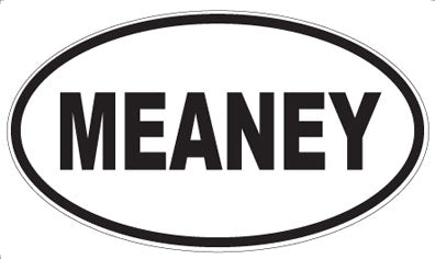 MEANEY - Oval Magnet